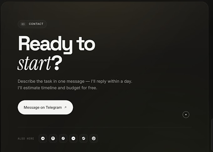 build a website for you