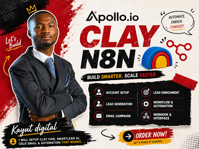 setup clay com, hubspot, apollo, zapier, make com API workflow
