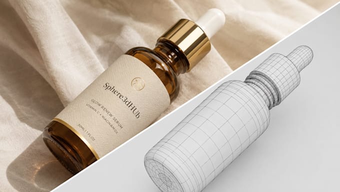do realistic 3d product modeling and 3d product animation video