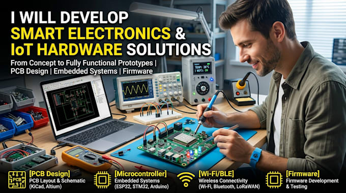 develop smart electronics and iot hardware solutions