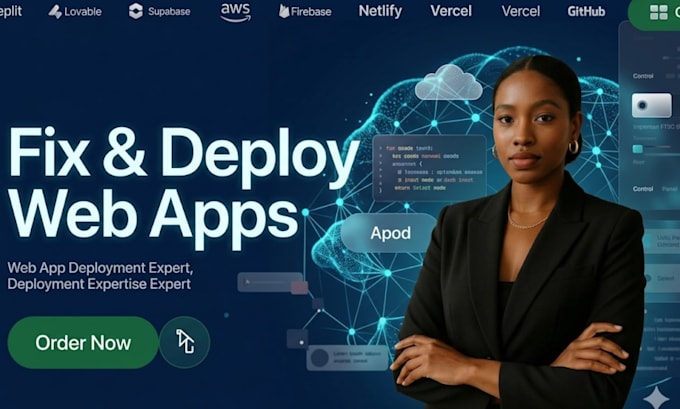 fix base44 bugs, deploy web apps lovable ai and build saas mvp with supabase