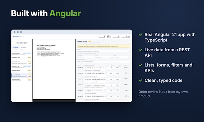 develop or fix your angular web app, dashboard or landing page