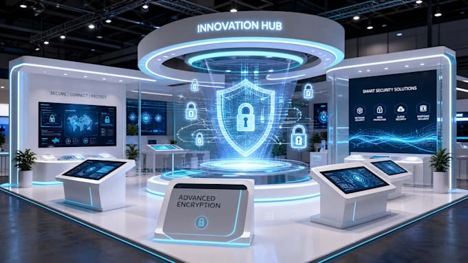 create 3d booth design command center booth security expo booth concepts