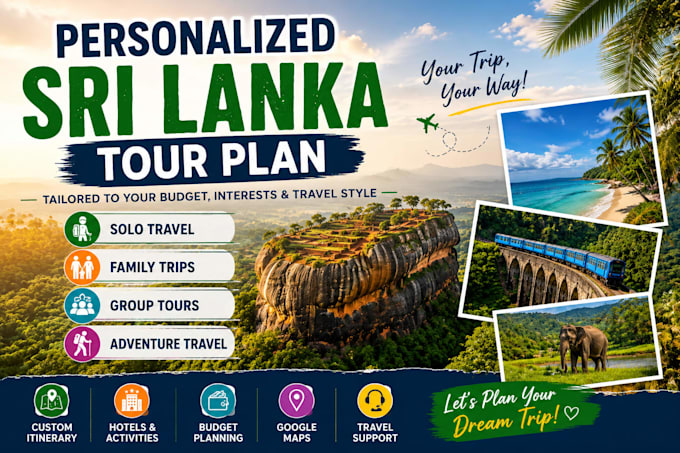 create a personalized sri lanka travel itinerary