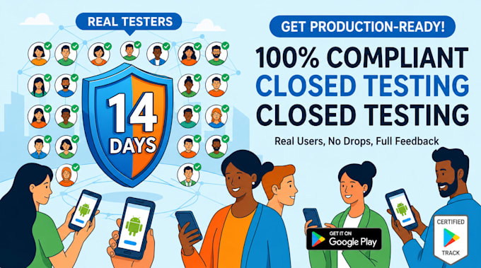 do 14 days closed testing for your android app