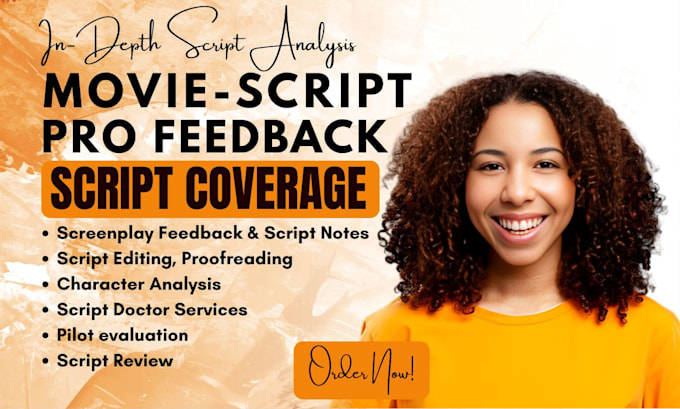 write script coverage feedback analysis notes TV short film feature screenplay