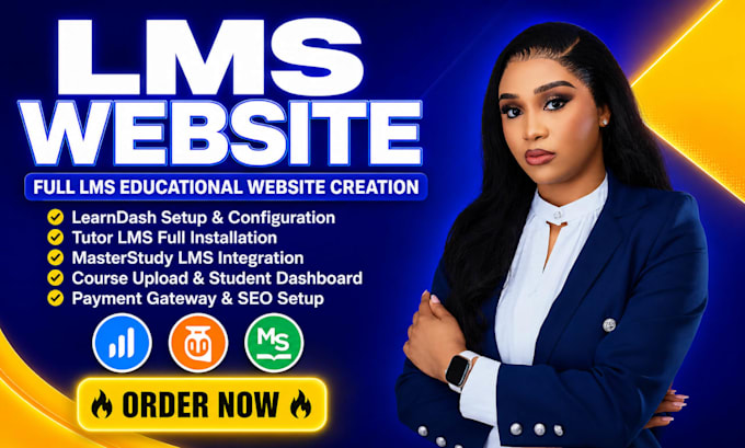 build lms online educational website with learndash, tutor lms, or masterstudy