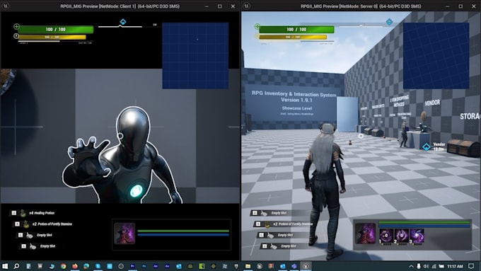 develop unreal engine game, VR game and game prototype, multiplayer game fps rpg
