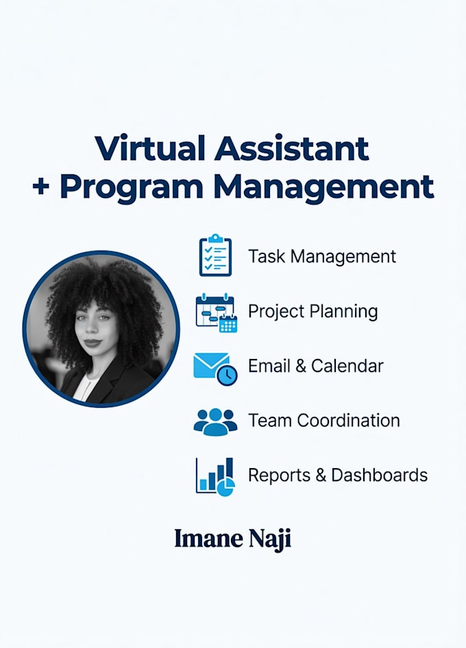 be your professional virtual assistant and program manager