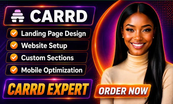 setup carrd website card landing page edit carrd funnel redesign carrd portfolio