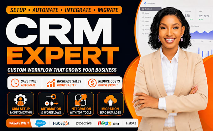 setup salesforce odoo keap crm automation integration migration custom workflow