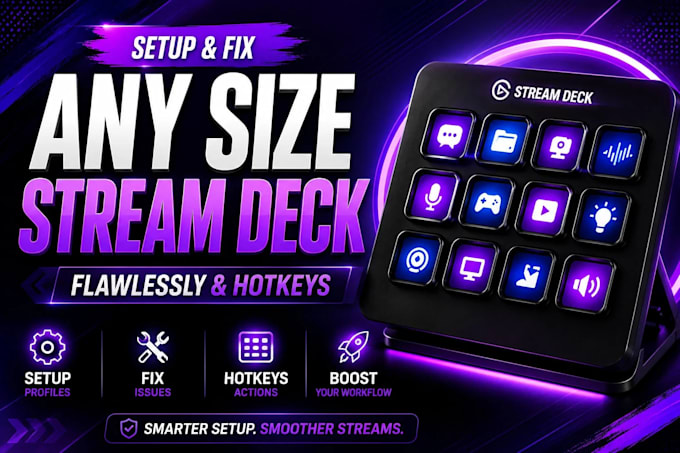 setup and fix elgato stream deck for obs automation,hotkeys and macros
