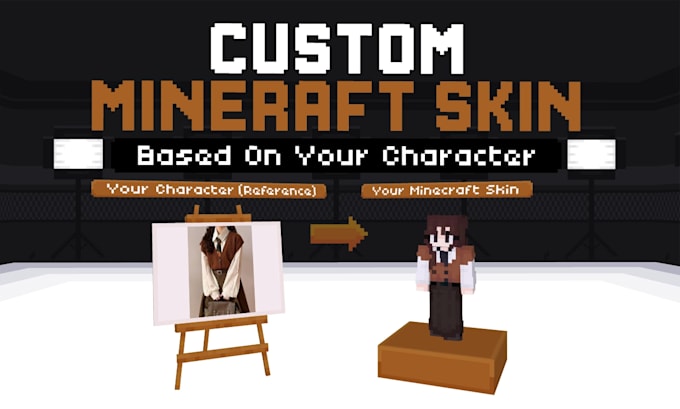 design a custom minecraft skin based on your character