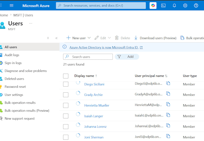 microsoft 365 basic tenant setup and user configuration