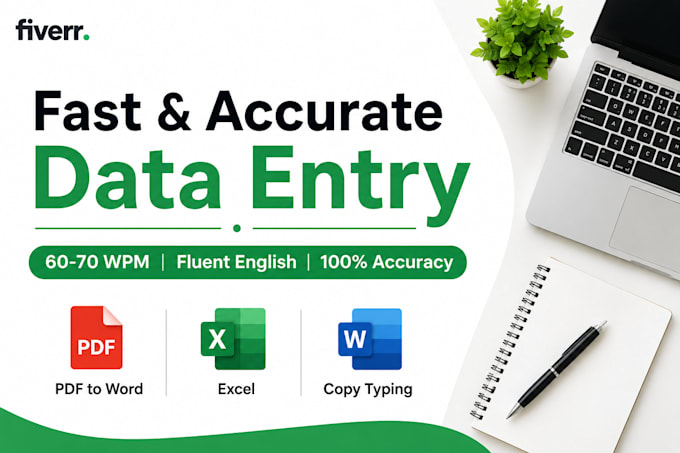 do accurate data entry copy typing and PDF conversion work