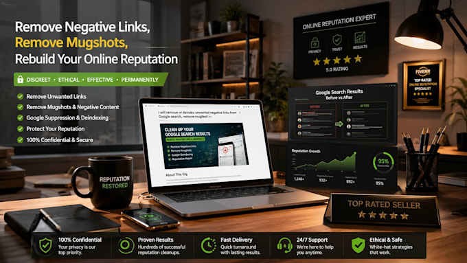 remove or deindex unwanted negative link from google search, remove mugshot