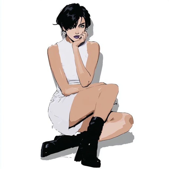 convert your photo into patrick nagel art