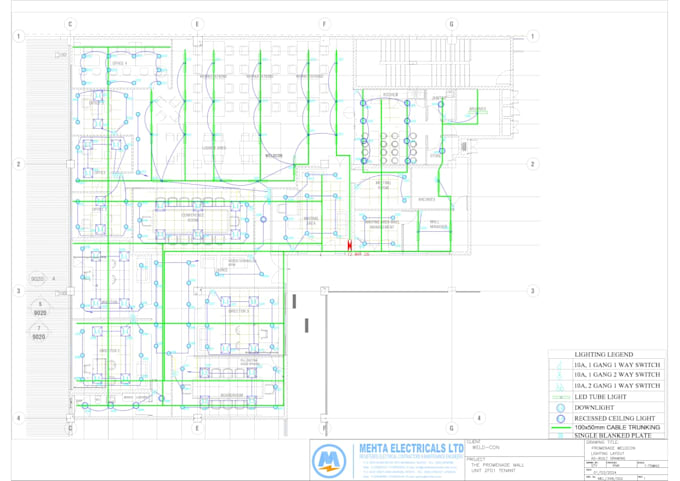do lighting, power and cable containment design in autocad and revit