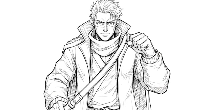 sketch any character in any way