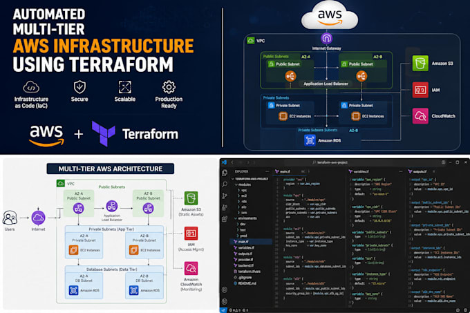 deploy AWS infrastructure using terraform and infrastructure as code