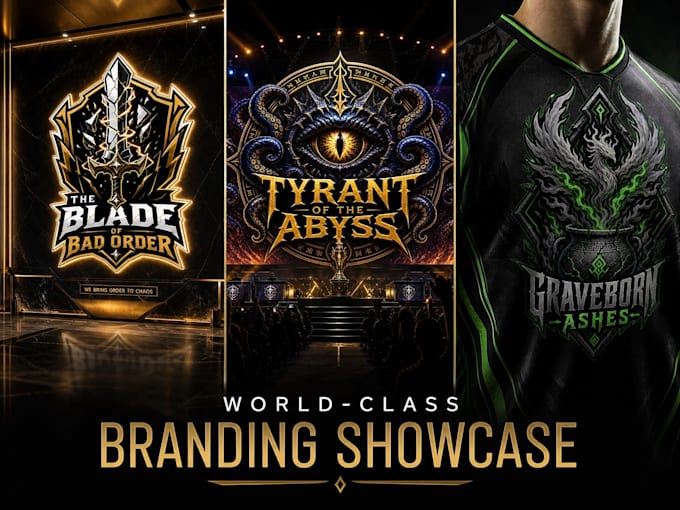 design a custom esports, gaming clan, guild, and streamer logo
