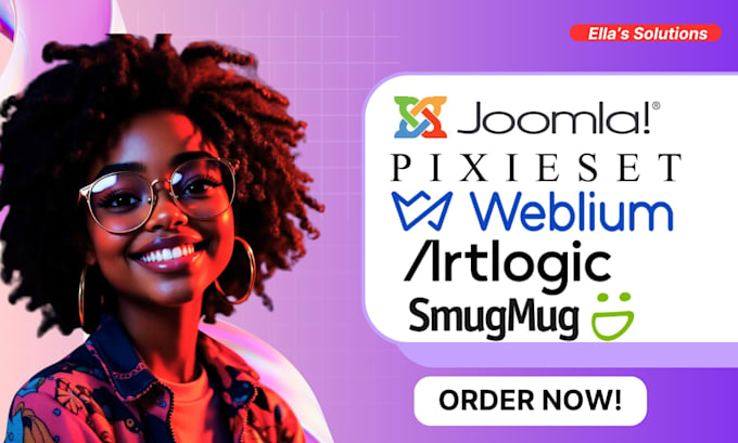 design website on smugmug pixieset artlogic slickpic weblium joomla