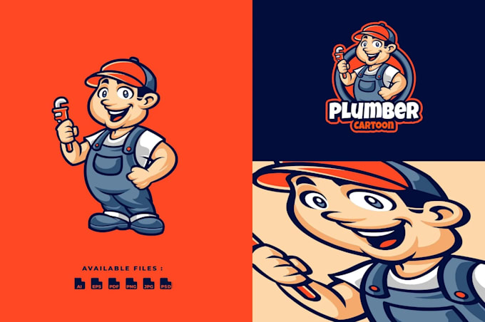 create a clean and modern handyman service logo