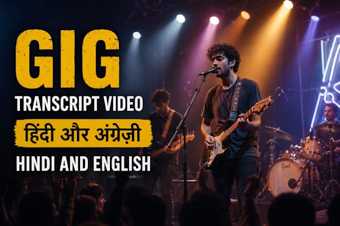 do accurate copy paste and transcript video in hindi and english