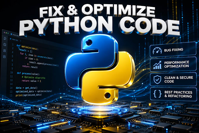 develop and optimize python code for ai model training