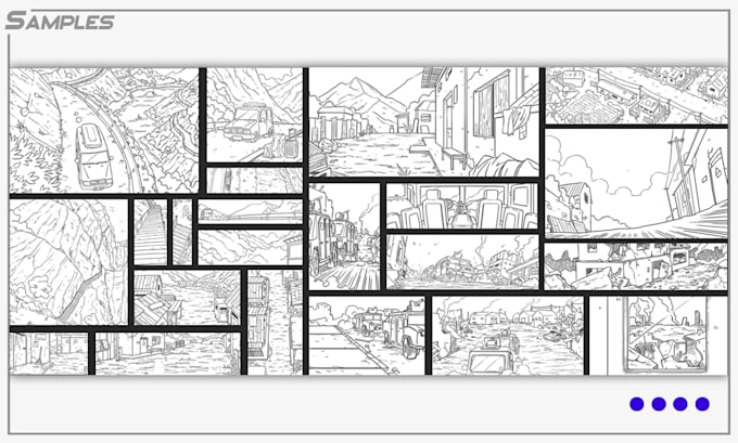 draw good quality comic background