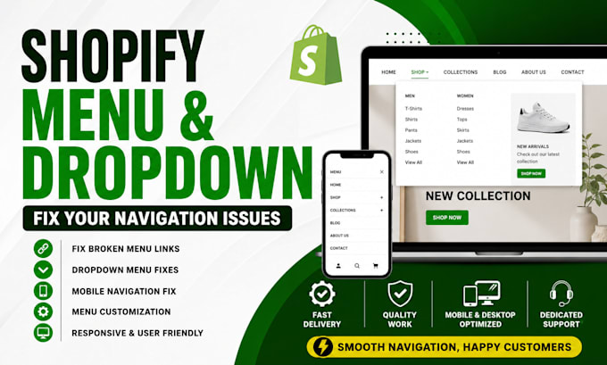 shopify menu build shopify store shopify redesign shopify expert dropdown menu