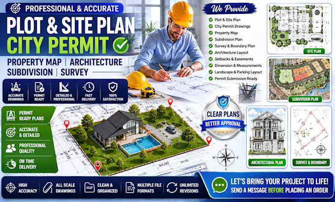 design plot site plan city permit property map architecture subdivision survey