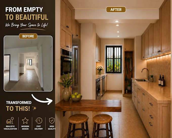 create realistic interior visualizations