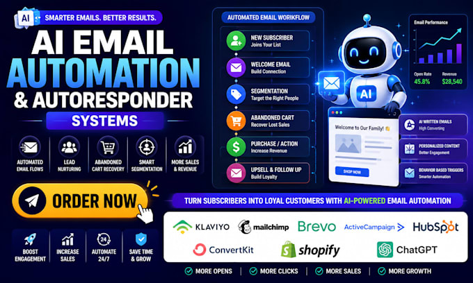 setup your automation and autoresponder or follow up email
