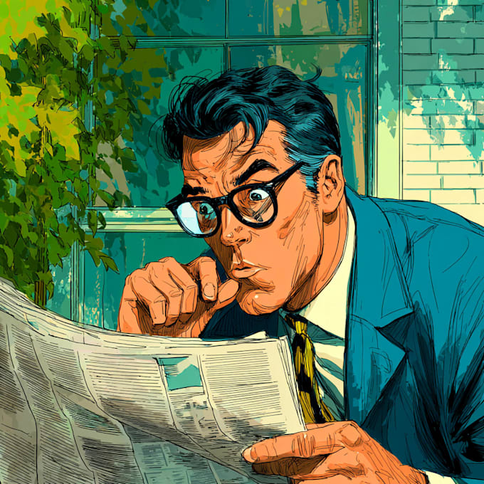 create authentic retro comic illustration