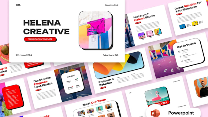 redesign startup investor pitch deck enchance powerpoint business presentation