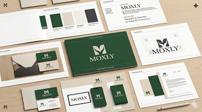 design a premium logo and brand identity kit