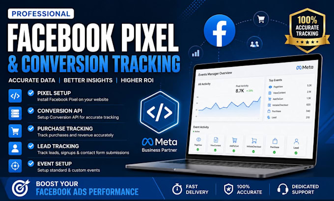 setup facebook pixel and conversion tracking