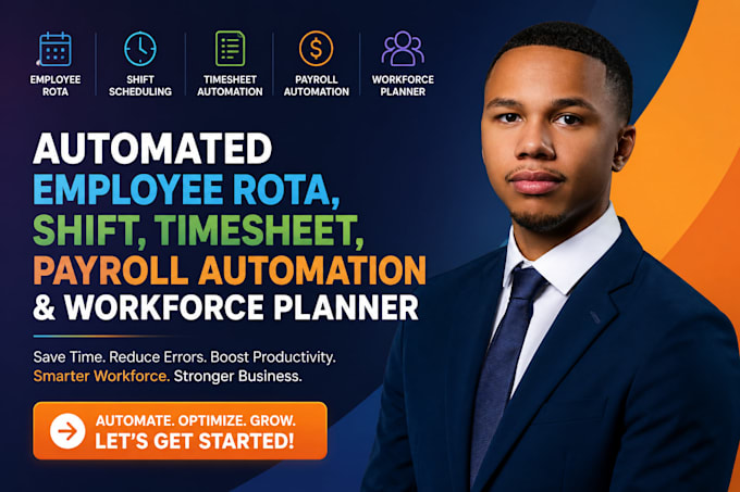build an automated employee rota shift, timesheet, payroll and workforce planner
