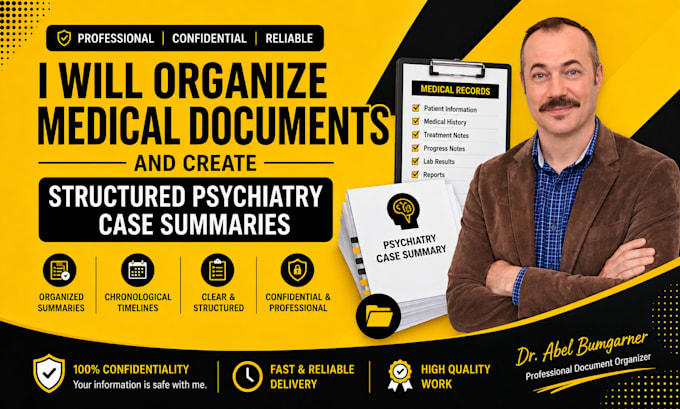organize medical documents and draft structured case summaries