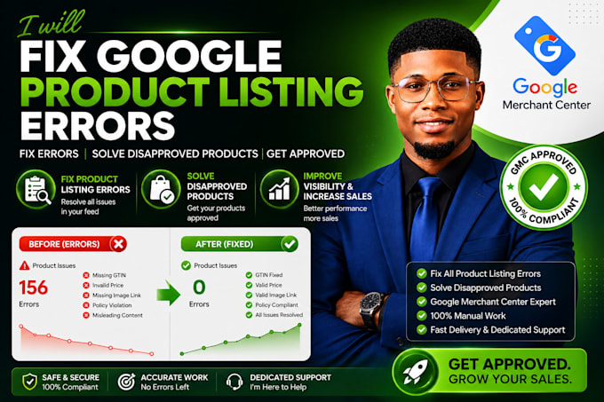 fix google merchant feed errors, fix gmc suspension, solve disapproved product