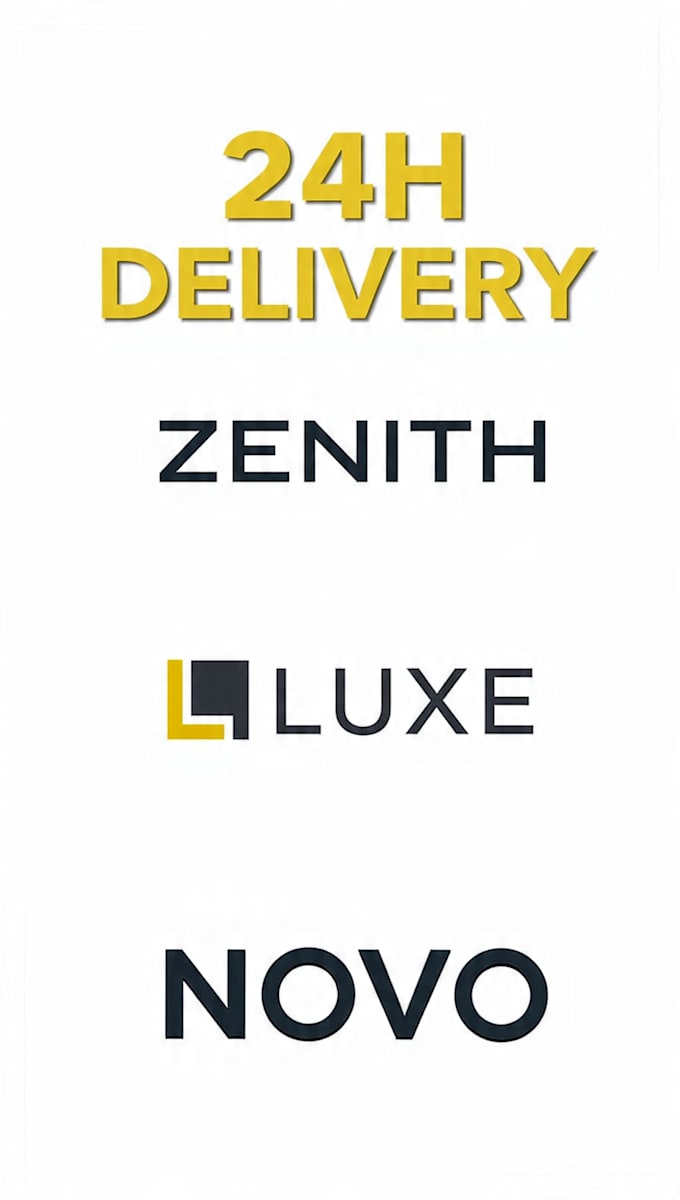 design modern minimalist logo in 24 hours