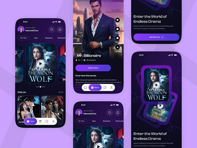develop viral micro drama, anime and cartoon streaming platform