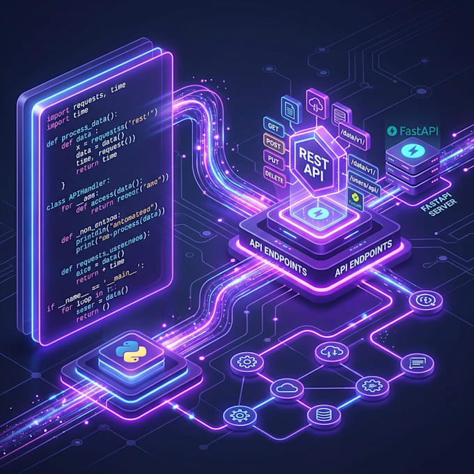 code custom python scripts and web API integrations