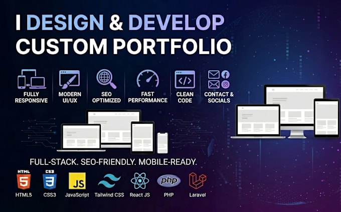 design and develop professional custom websites and portfolio websites