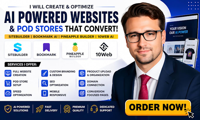 create sitebuilder bookmark pineapple builder 10web store seo custom pod brand