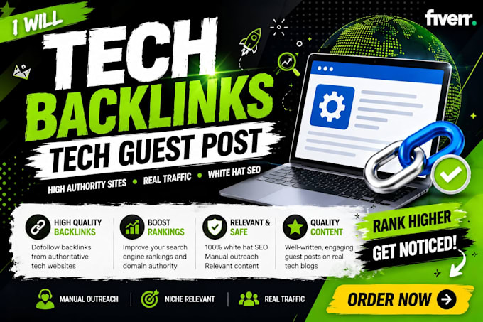 publish a technology guest post with high tech backlinks