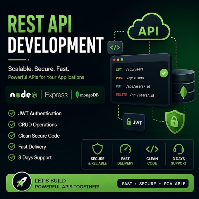 node js express API development and bug fixing