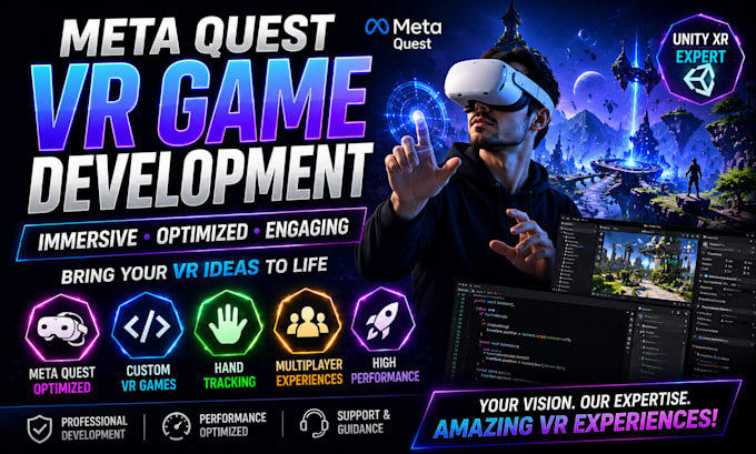 develop vr games ar games virtual relaity experience meta quest game development