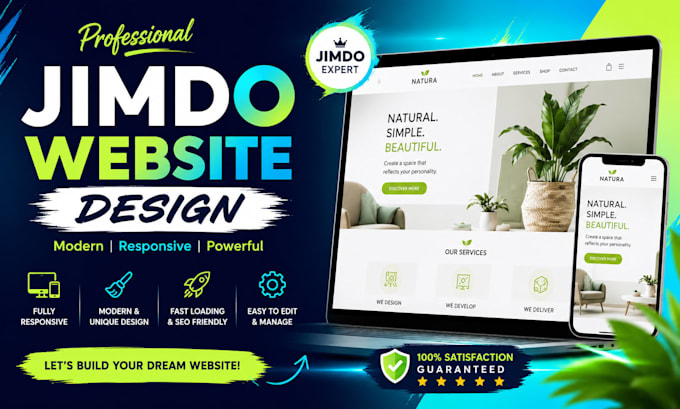 design or redesign a professional jimdo website as an expert